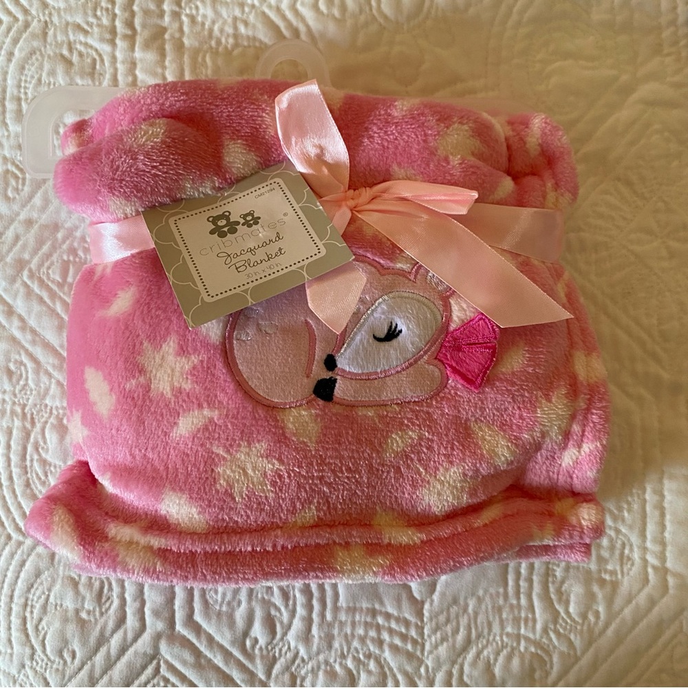Pink Fleece Baby Blanket